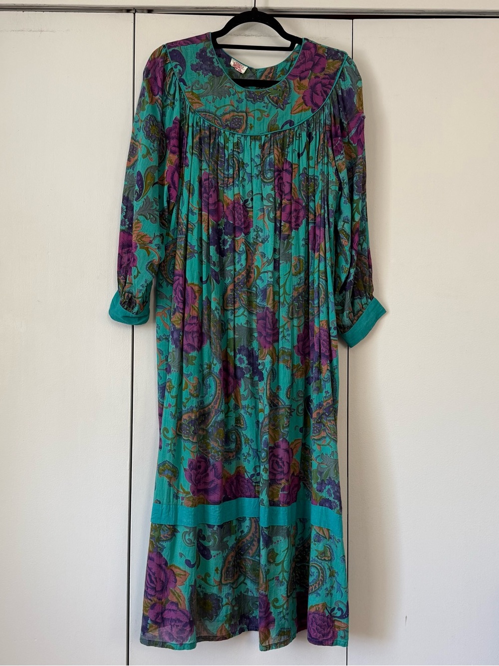 SUPER RARE Vintage Indian Gauze Dress Festival Wear Cottagecore Size S/M